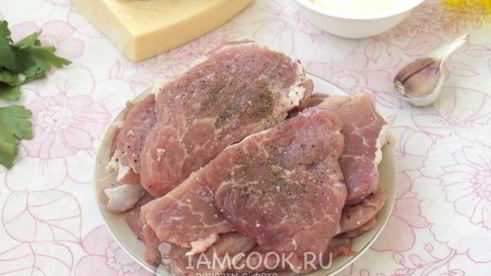 мясо по-французски с грибами