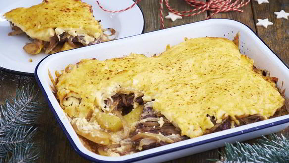 Рецепт Мяса по-французски с картофелем