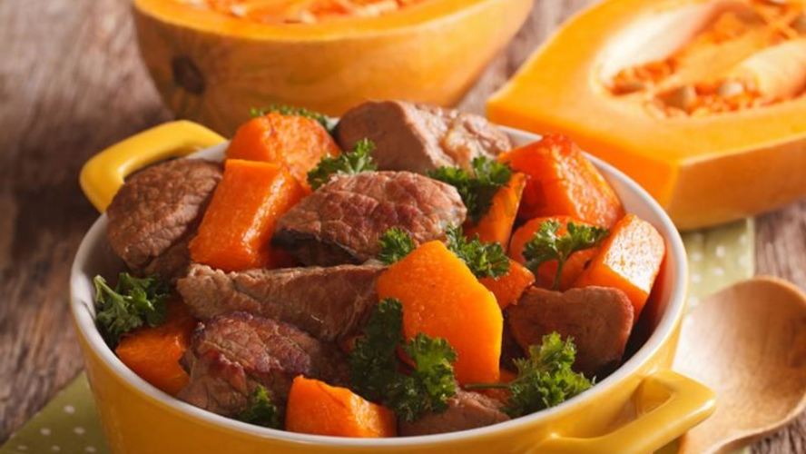 Рецепт говядины с тыквой в духовке