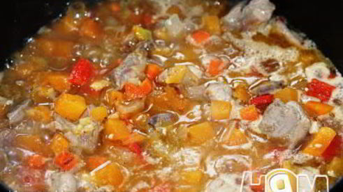 индейка тушеная с овощами осенний вальс