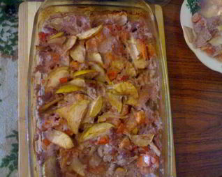 Кисло-сладкое мясо в красном вине