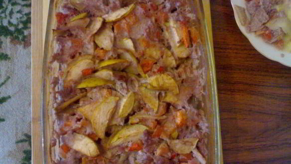 Рецепт Кисла-сладкого мясо в красном вине