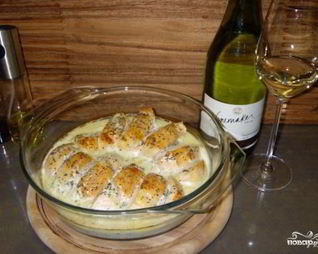 Куриное филе в нежном сливочном соусе