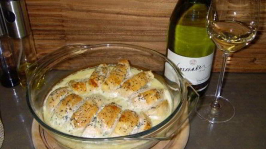 Рецепт куриного филе в нежном сливочном соусе