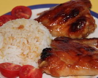 Куриные крылышки под соусом