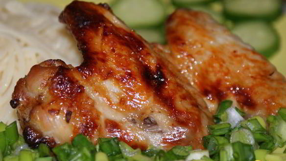 Рецепт Куриных крылышек в апельсиновой глазури