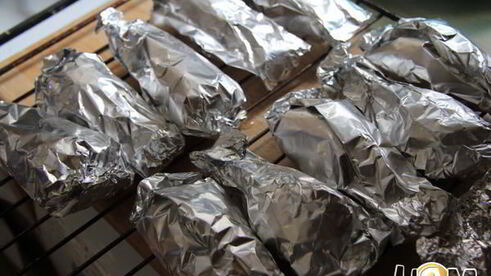 куриные ножки в фольге