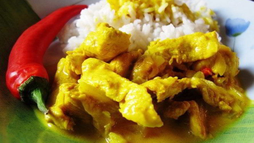 Рецепт курицы карри с рисом