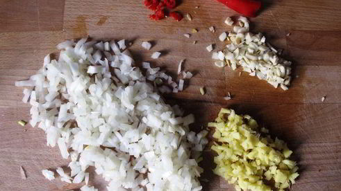 курица карри с рисом