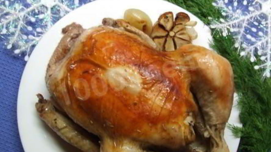 Рецепт курицы с лимоном запеченная целиком