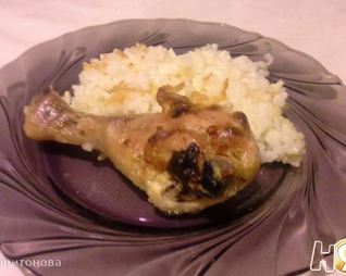 Курица с рисом в духовке