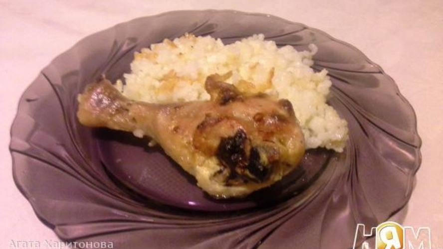 Рецепт курицы с рисом в духовке