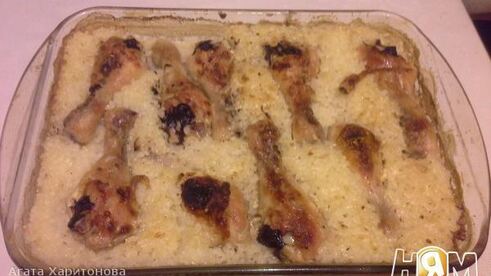 курица с рисом в духовке