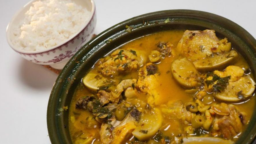 Рецепт курицы с соленым лимоном