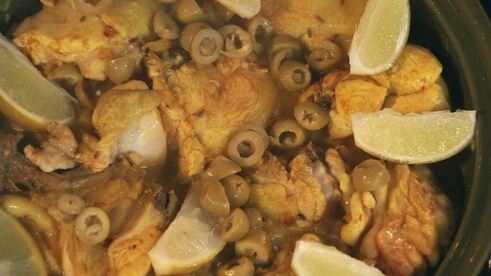 курица с соленым лимоном