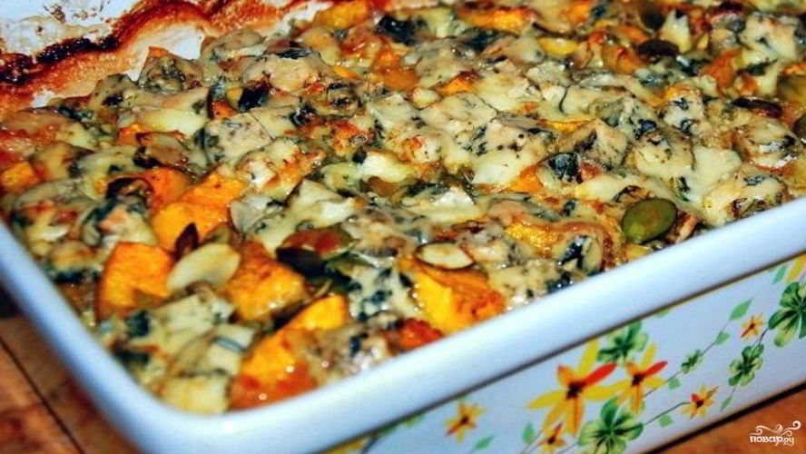 Рецепт курицы с тыквой