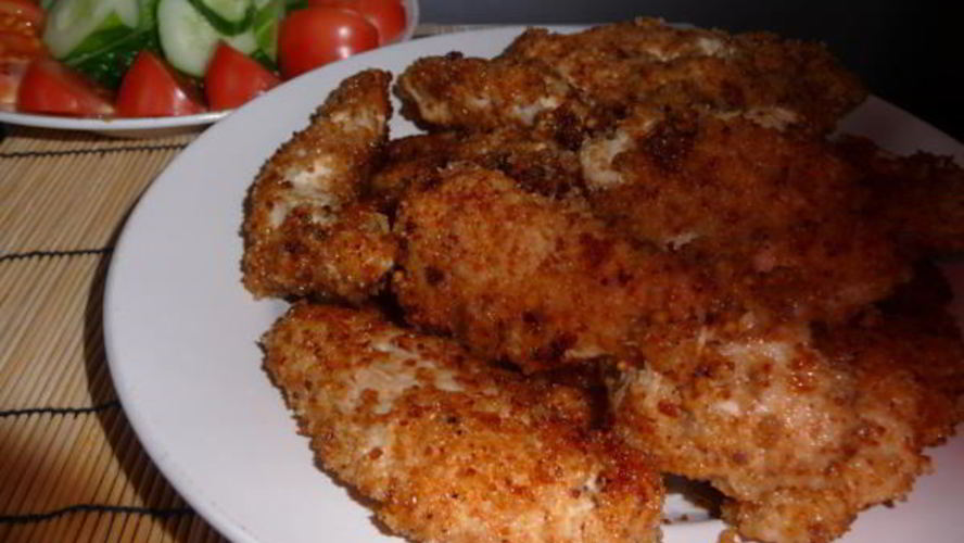 Рецепт курочки в панировке пятиминутка