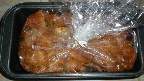 мраморное мясо из куринного филе