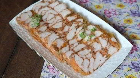 мраморное мясо из куринного филе