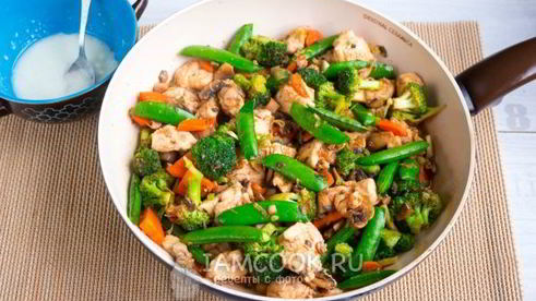 му гу гай пан — курица с грибами по-китайски