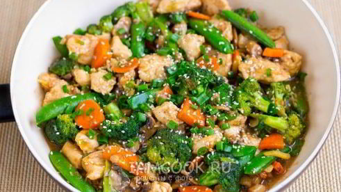 му гу гай пан — курица с грибами по-китайски