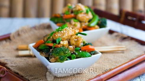 му гу гай пан — курица с грибами по-китайски