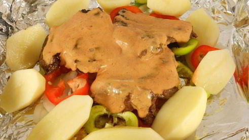 острая говядина джинга с овощами для настоящих матадоров