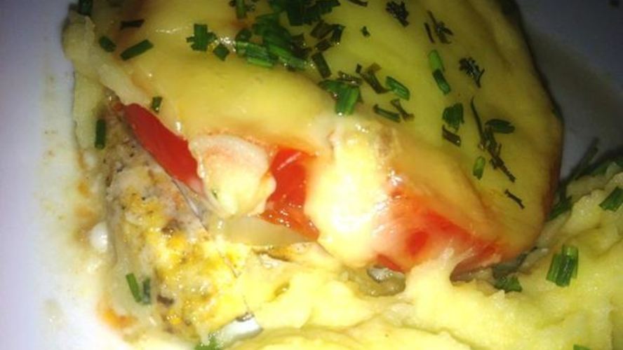 Рецепт отбивной из индейки под овощами