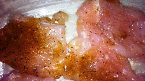 отбивная из индейки под овощами