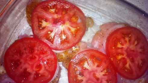 отбивная из индейки под овощами