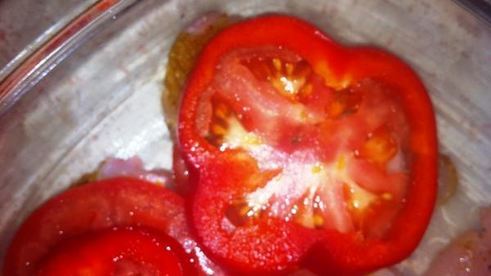 отбивная из индейки под овощами