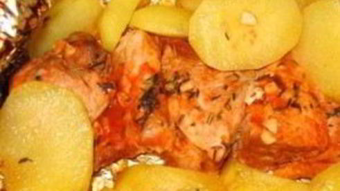 отбивные с картошкой в духовке
