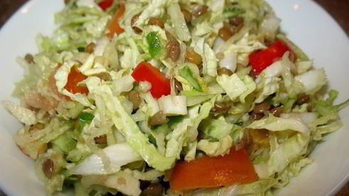 свинина и капуста на пару