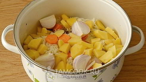 тушеное мясо с овощами