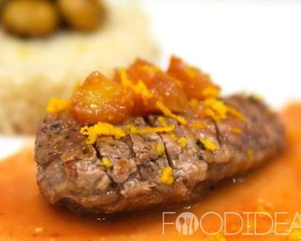 Утиная грудка с апельсинами