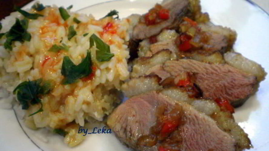 Рецепт утиной грудки в малиновом маринаде