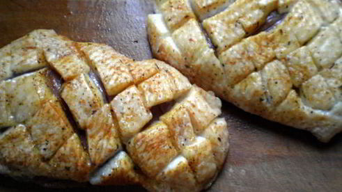 утиная грудка в малиновом маринаде