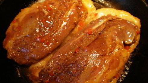 утиная грудка в малиновом маринаде