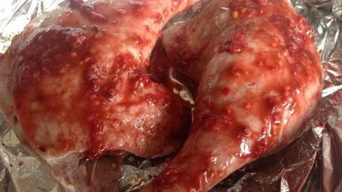 утиные ножки в малиновой глазури