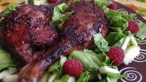 утиные ножки в малиновой глазури