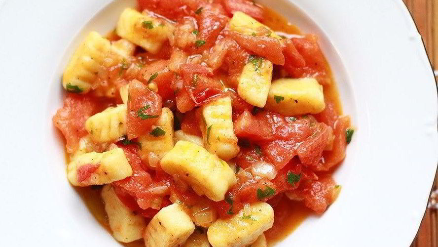 Рецепт ньокков с томатныма соусома