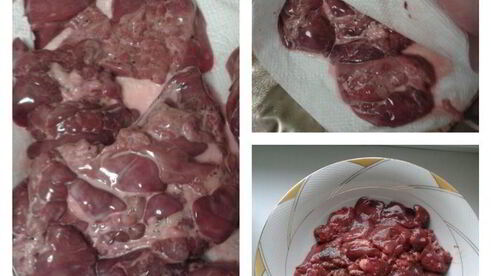 баклажаны, фаршированные куриной печенью и помидорами