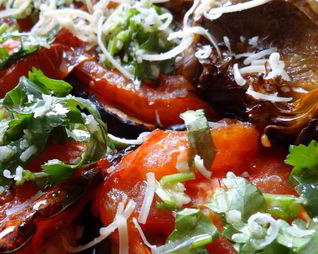 Баклажаны по-азербайджански с запеченными артишоками