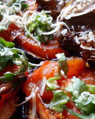 Баклажаны по-азербайджански с запеченными артишоками