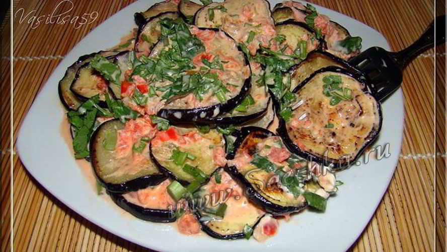 Рецепт баклажанов в сметане