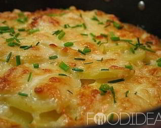 Кабачки с картошкой в духовке