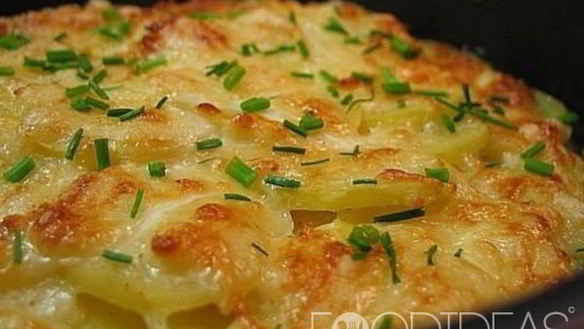 Рецепт Кабачков с картошкой в духовке