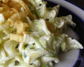 Кабачки в сливочном соусе с макаронами