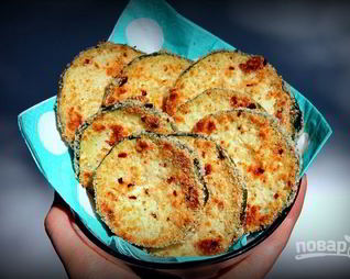 Кабачки в сырной панировке