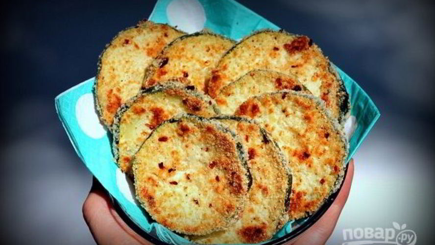 Рецепт кабачков в сырной панировке